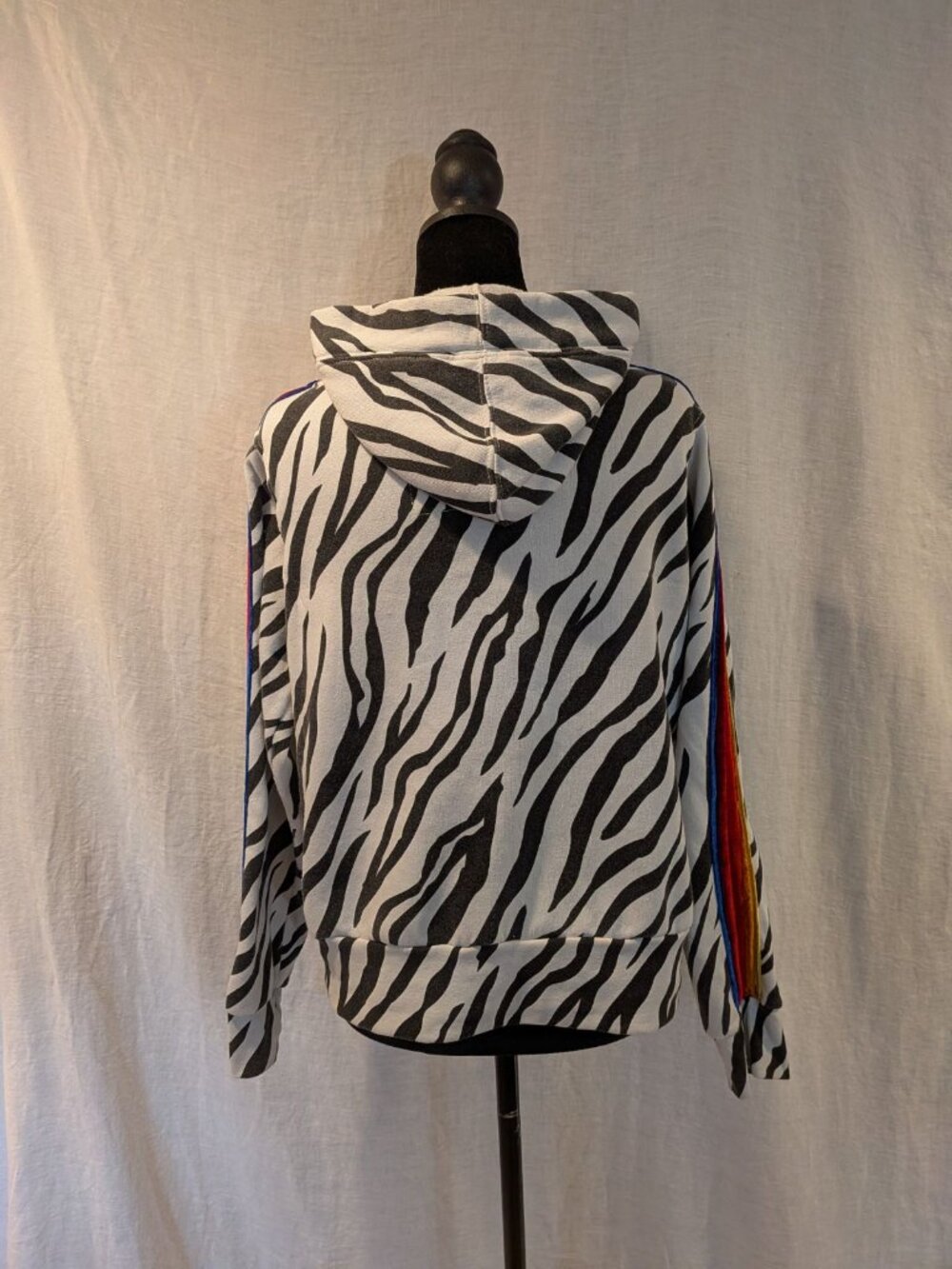 Aviator Nation Ninja Zebra pullover hoodie size XS - Picture 3 of 12